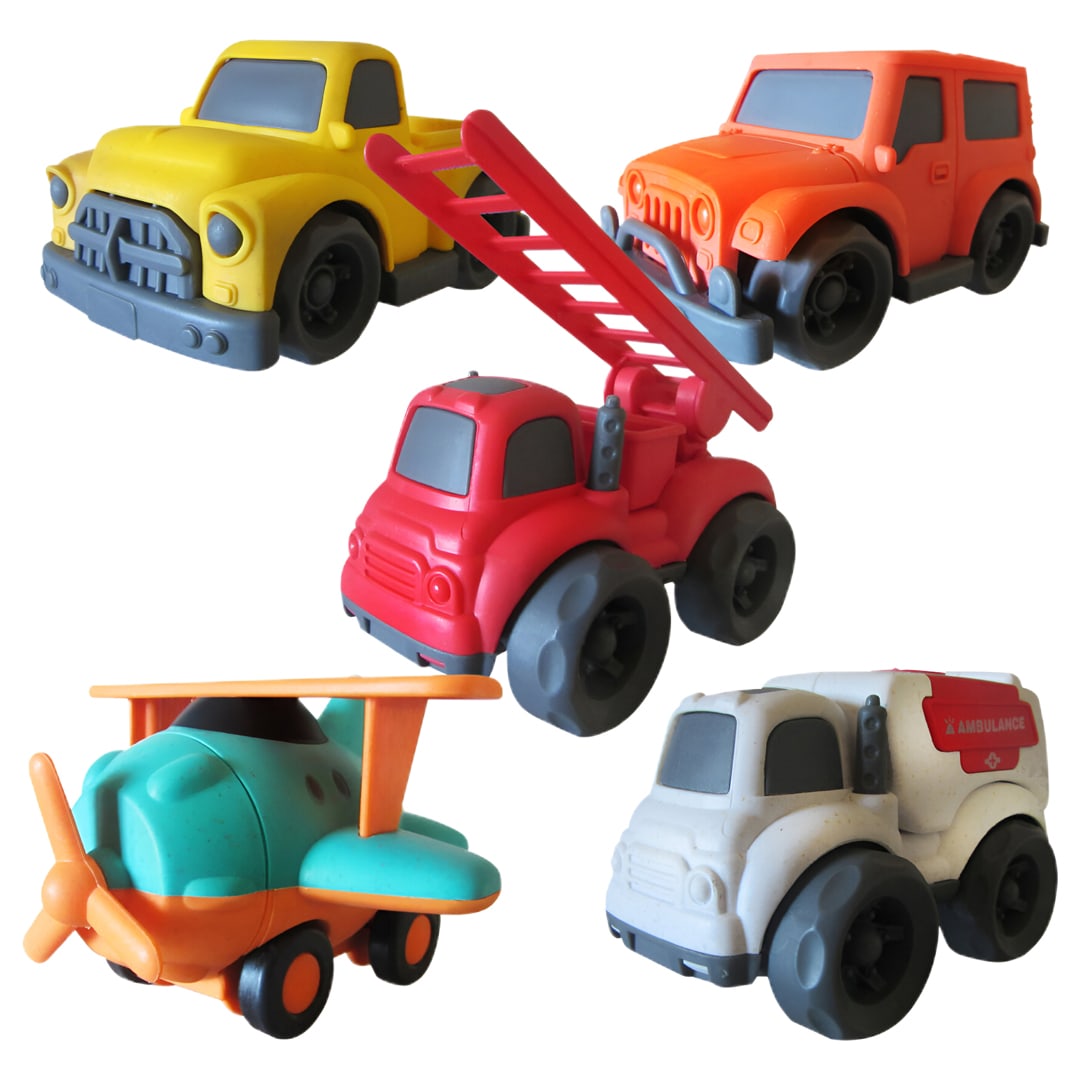 Set 5 Vehículos Bioplástico2