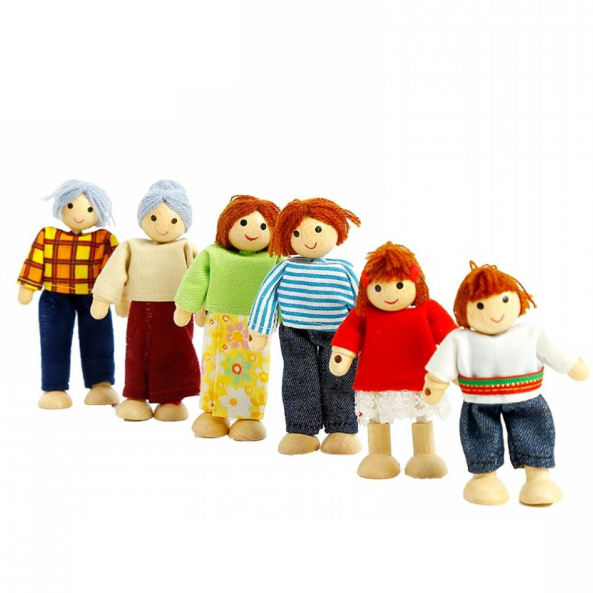 Set Familia de tela y Madera1