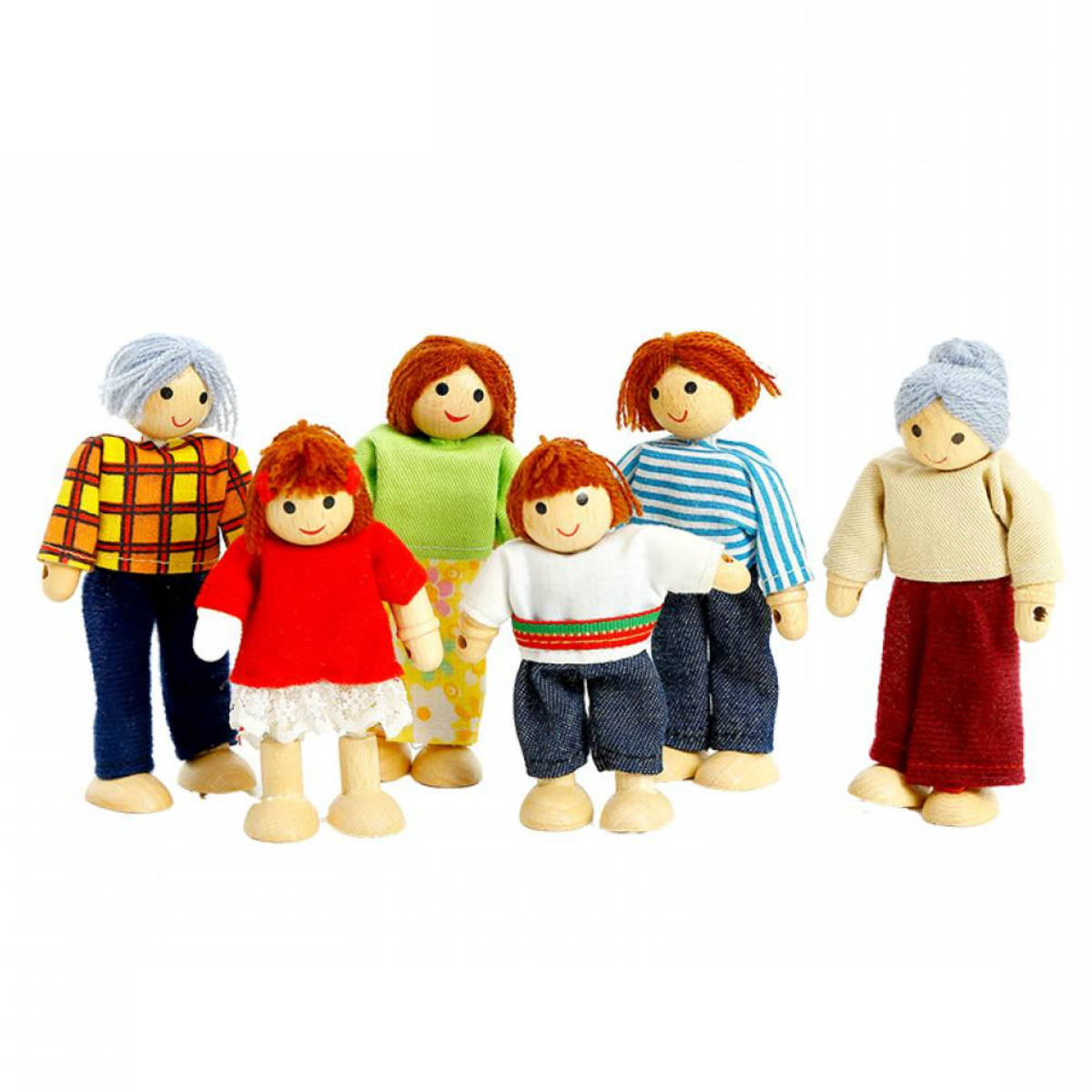 Set Familia de tela y Madera4