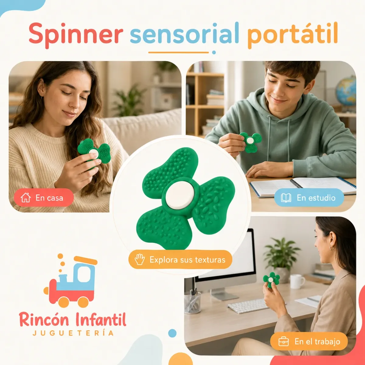 Spinner de Silicona con Texturas Sensoriales3