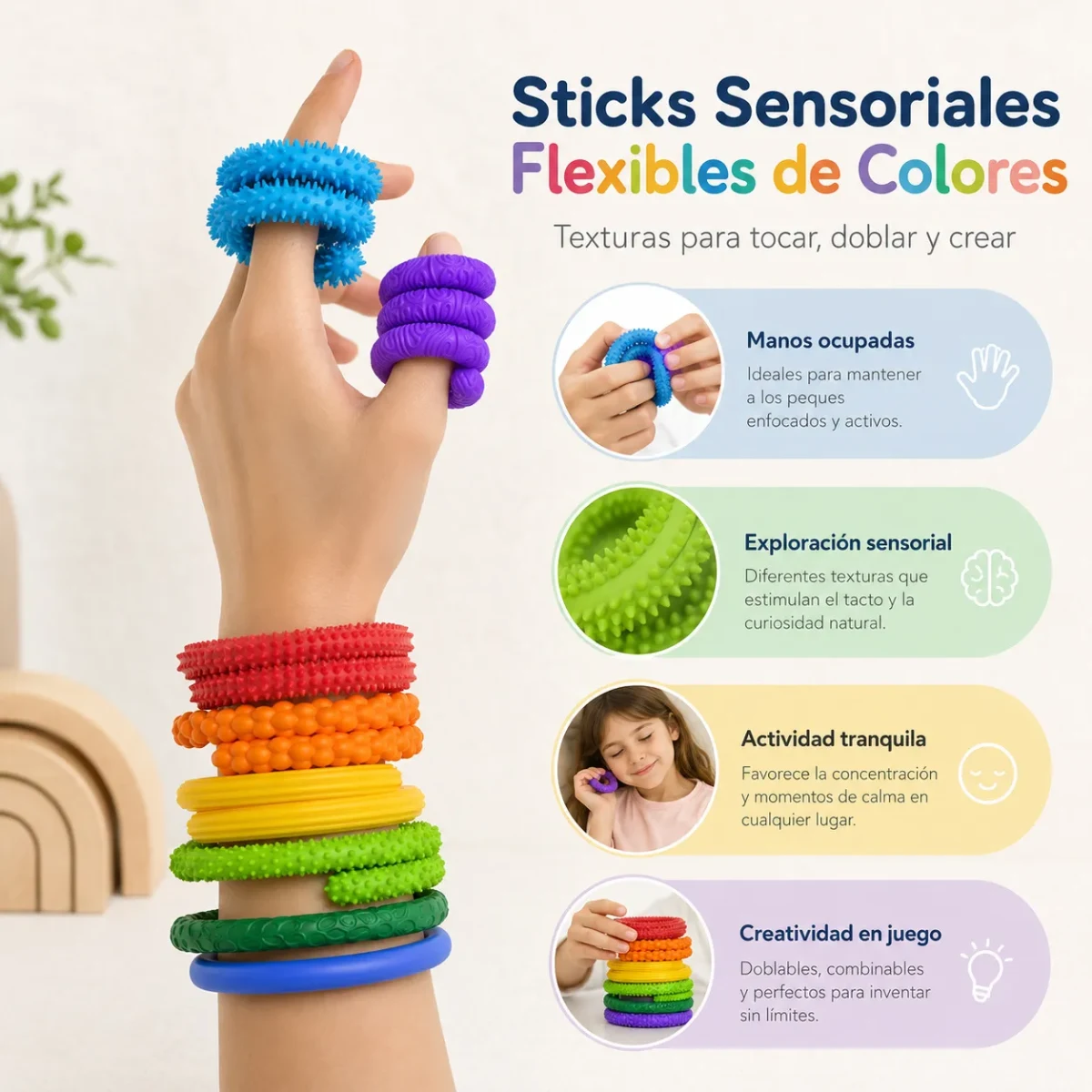 Sticks  Sensoriales Flexibles de Colores7