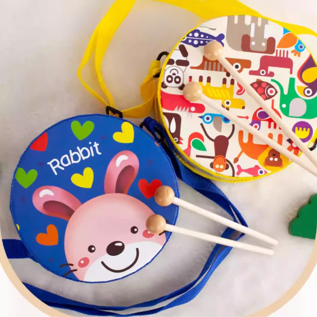 Tambor Infantil De Madera 4