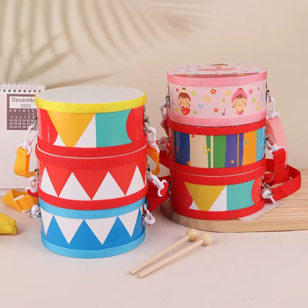 Tambor Infantil De Madera 2