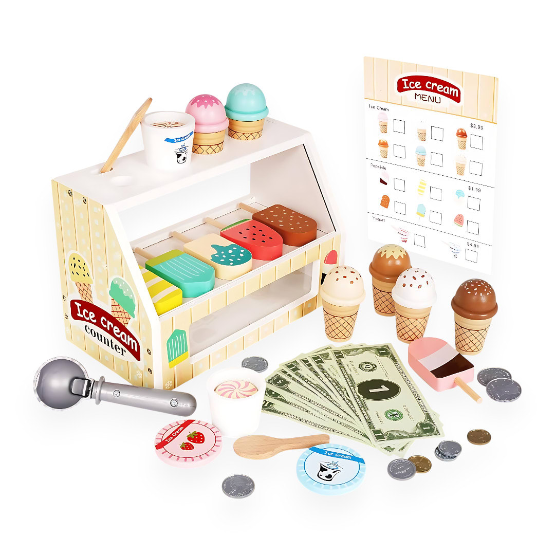 Tienda de Helados de Madera 0