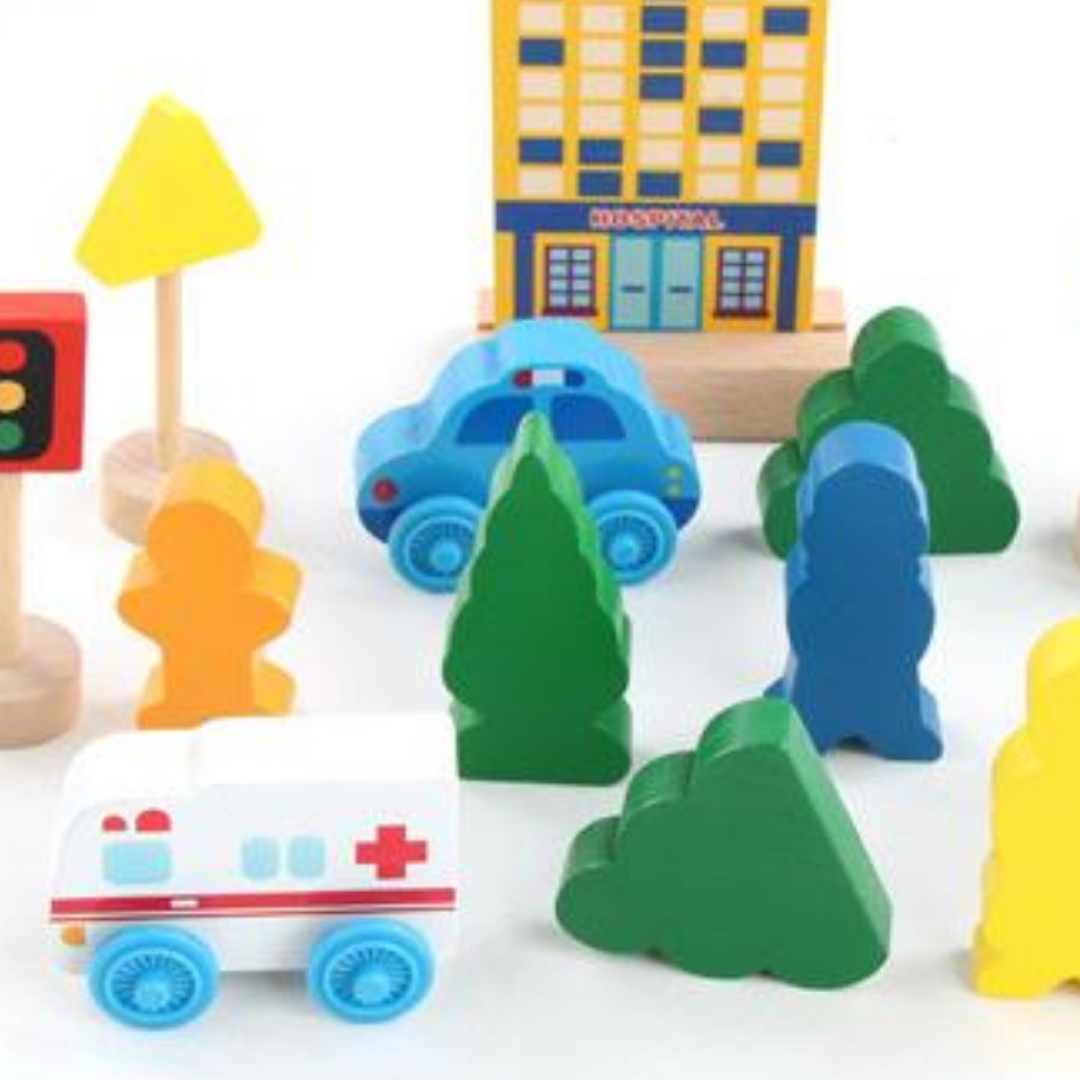 Tren Eléctrico con Pista madera5