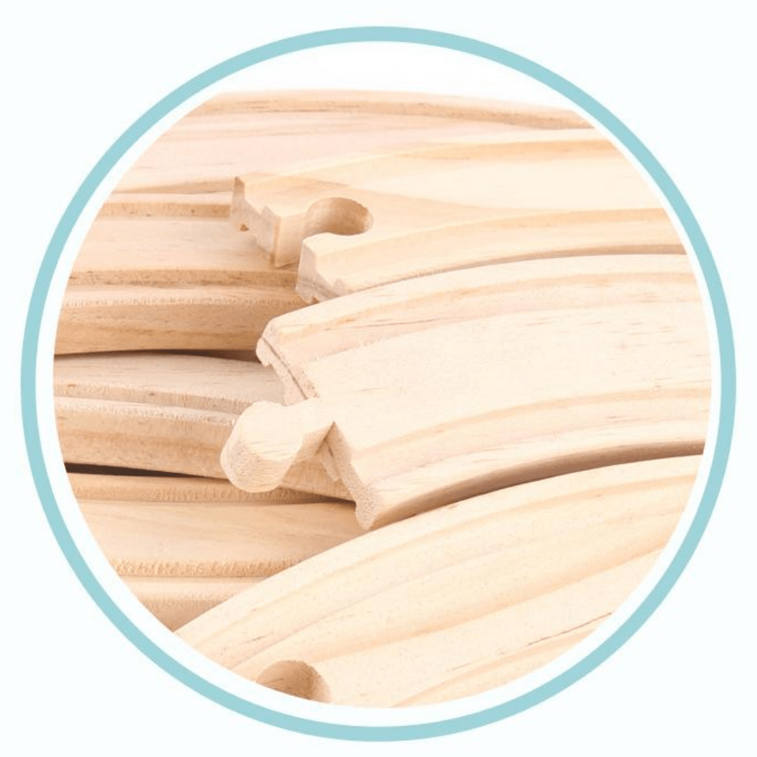 Tren Eléctrico con Pista madera7