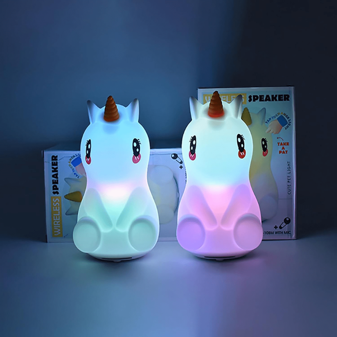 Lampara Led Unicornio con Parlante Bluetooth5