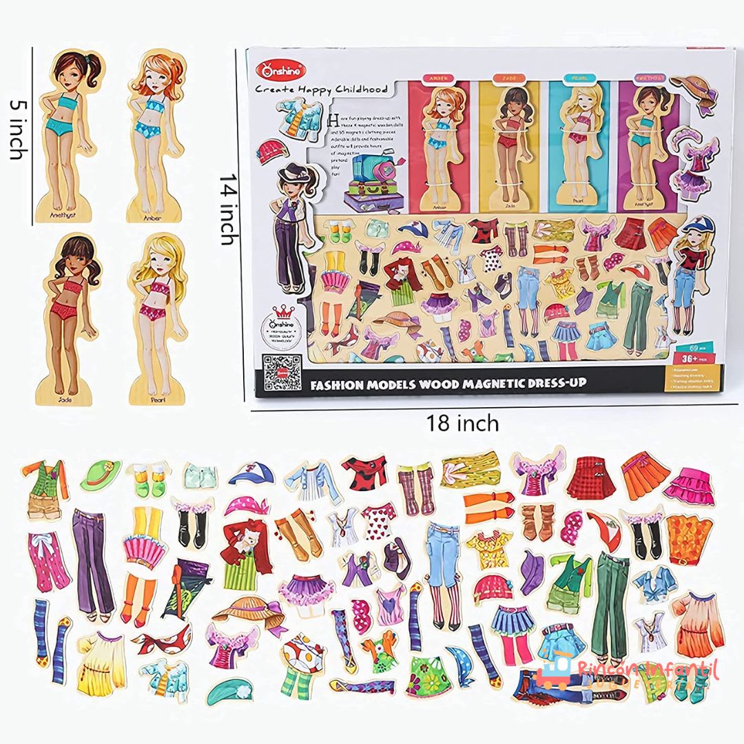Vestidos Magneticos Play time friends 0
