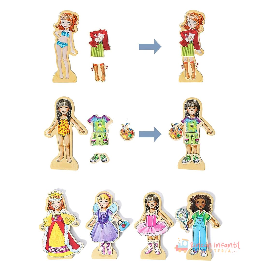 Vestidos Magneticos Play time friends12