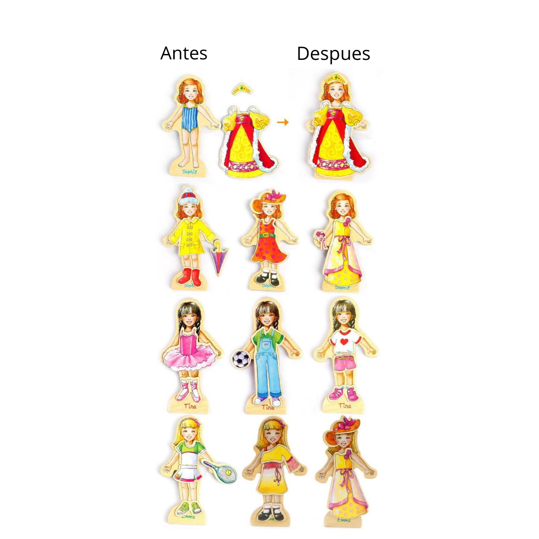 Vestidos Magneticos Play time friends7