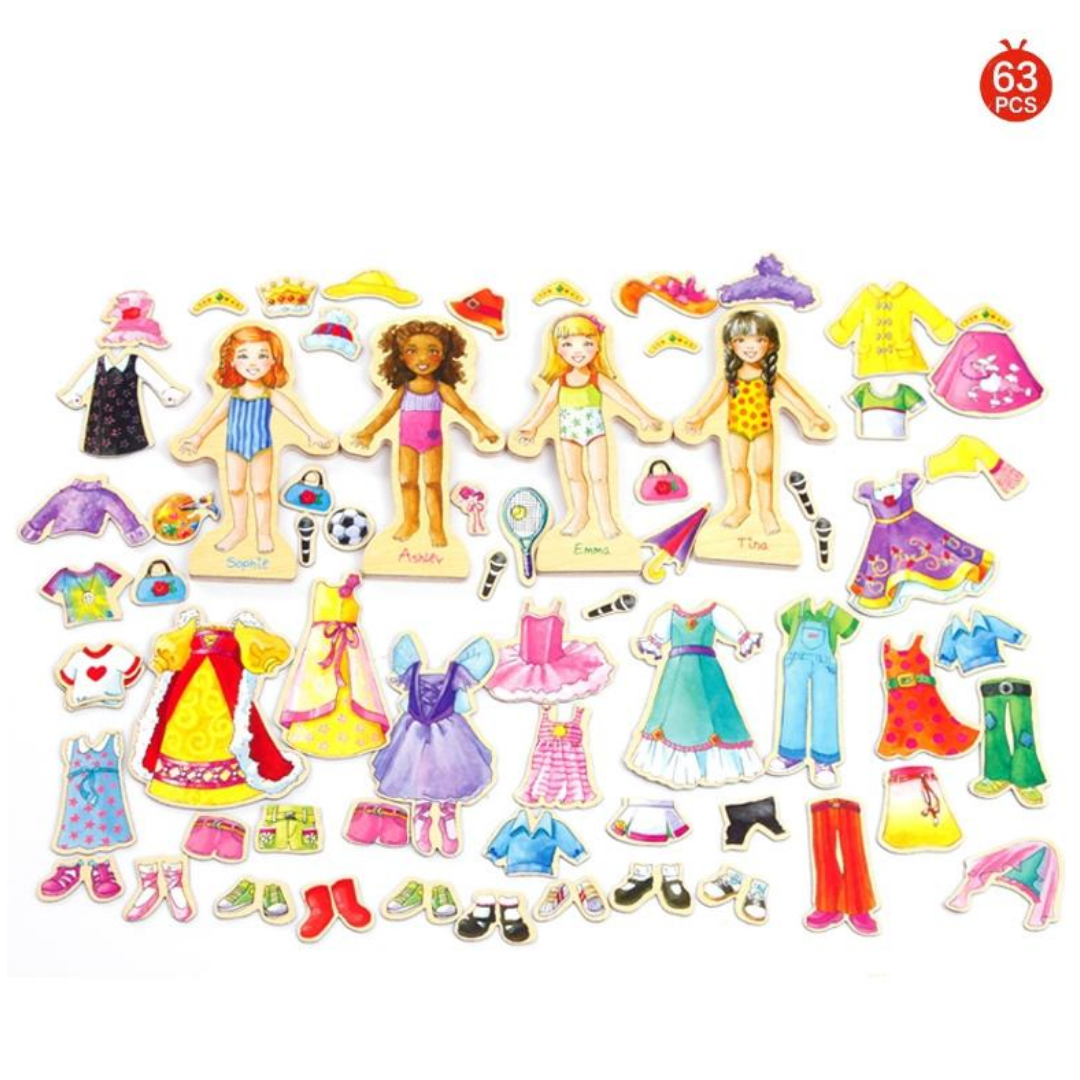 Vestidos Magneticos Play time friends10