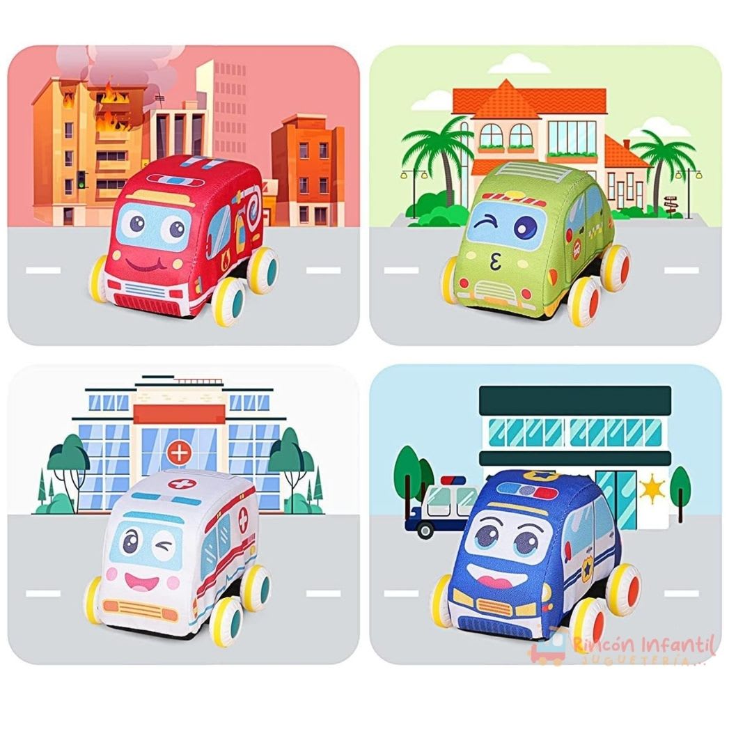 Autos de Tela y Friccion para Bebe