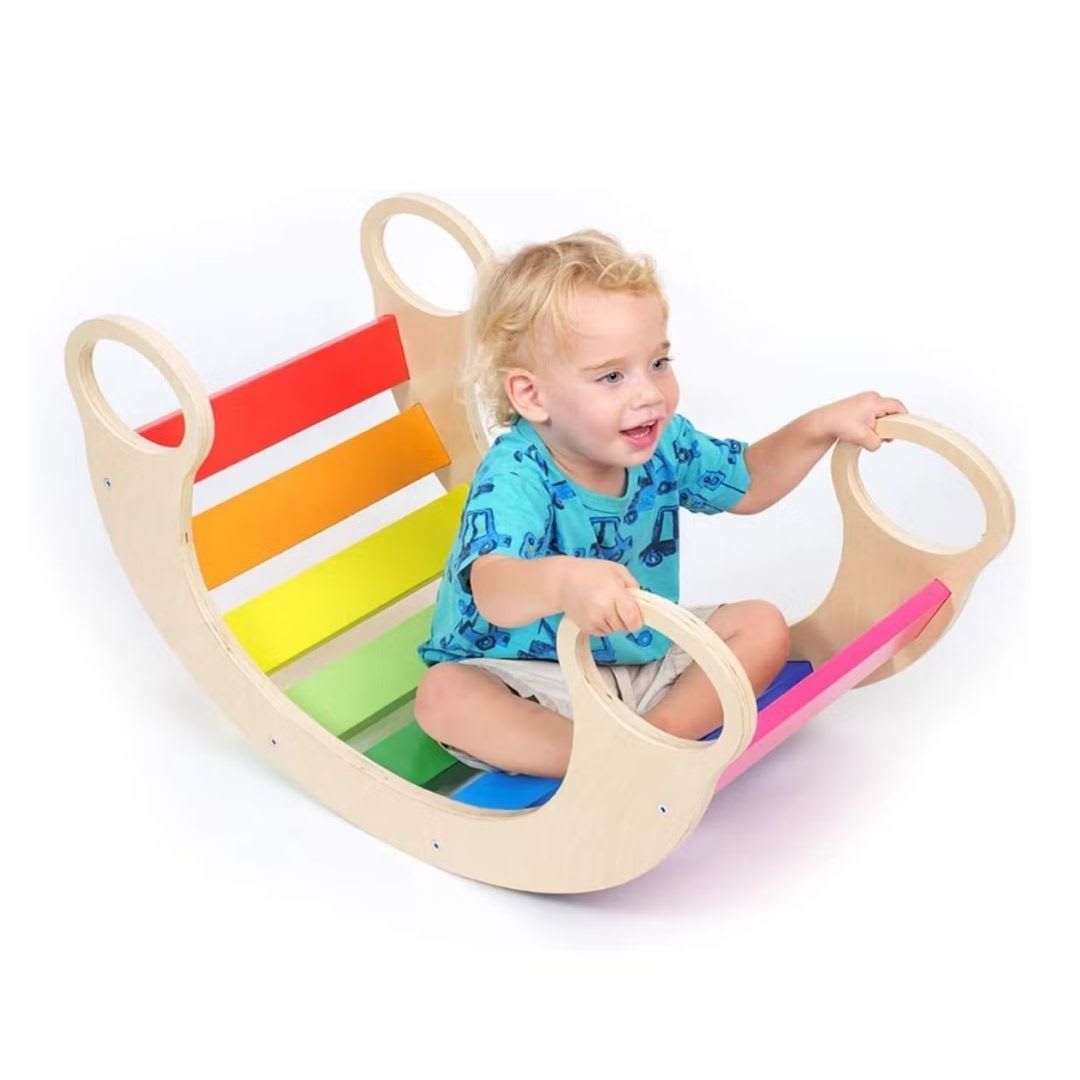 Niños Columpio Balancin Madera Banco Columpio Columpio Balancin