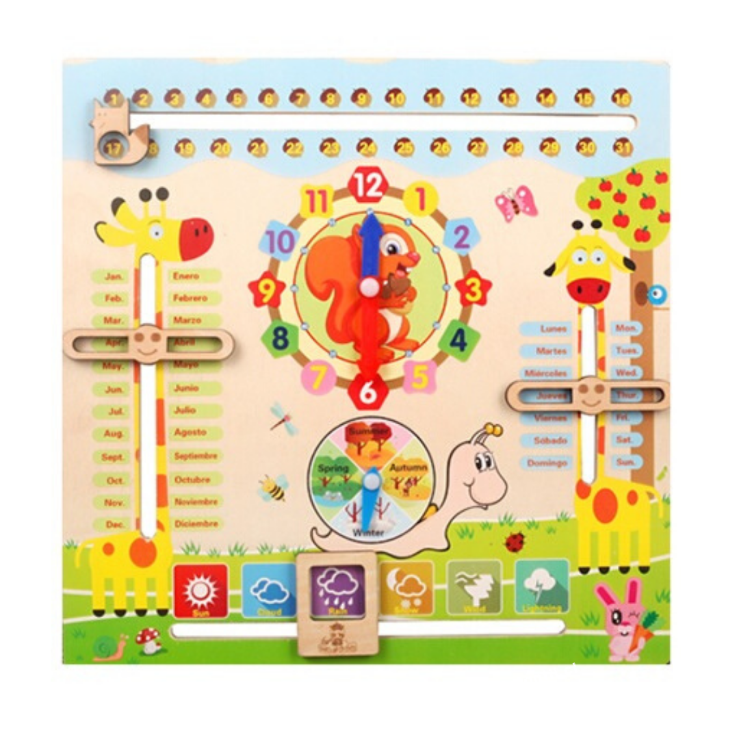 Calendario Infantil de Madera | Jugueteria Rincón Infantil