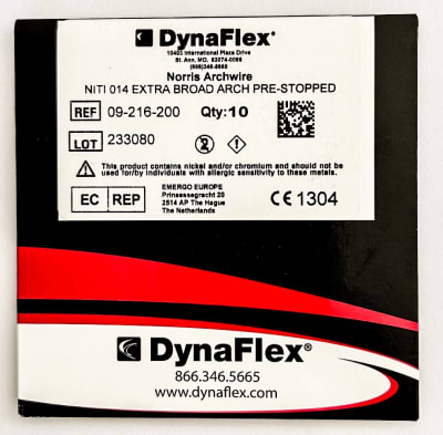 Arco Niti Extra Broad round, 0,014. 10ud. con stops incluidos