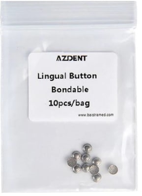 Botón lingual base redonda