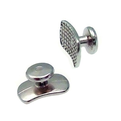 Botón lingual base elíptica