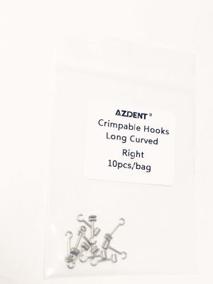 Gancho l. curvo Crimpable