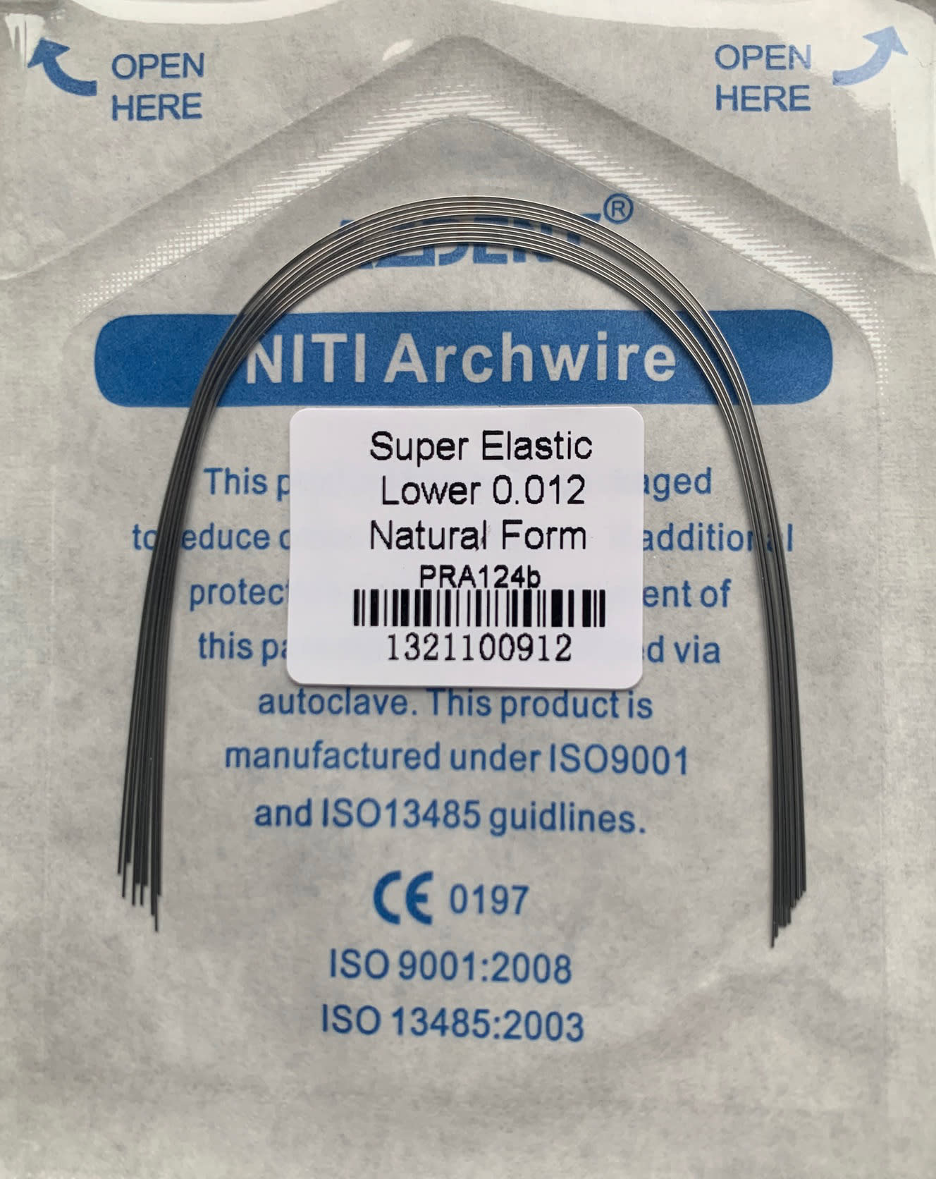 Arco NiTi Superelastico: Forma Naturale Rotonda (10 Unità - Foto 10