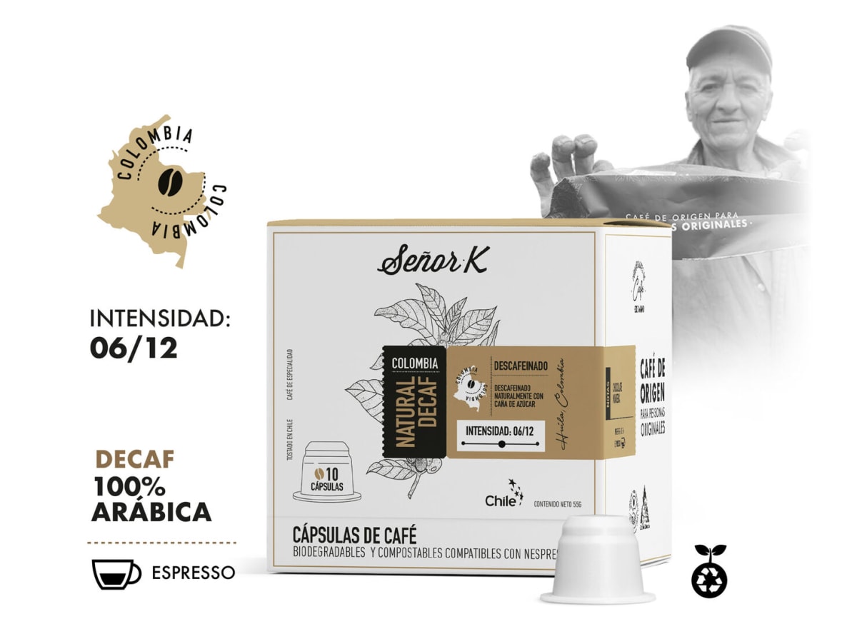 Cápsulas de café - Natural decaf 55 gr | ct-tiendagranata