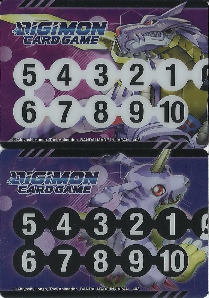 Digimon Card Game Memory Gauges Gabumon & Metalgarurumon Guild Dreams