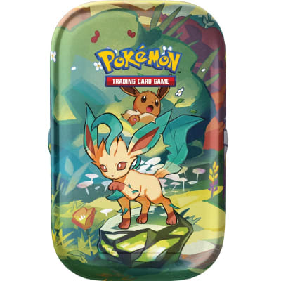 Escarlata y Violeta: Evoluciones Prismaticas - Mini Lata (Leafeon)