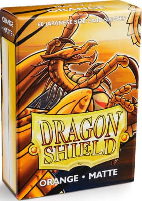 Protectores Dragon Shield Japanese Matte Naranjo - 60 Unidades