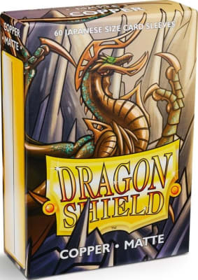 Protectores Dragon Shield Japanese Matte Cobre - 60 Unidades 