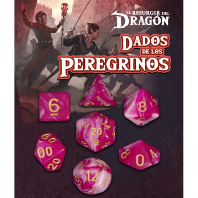 Set D7 Dados de los Peregrinos: Magenta Eurana