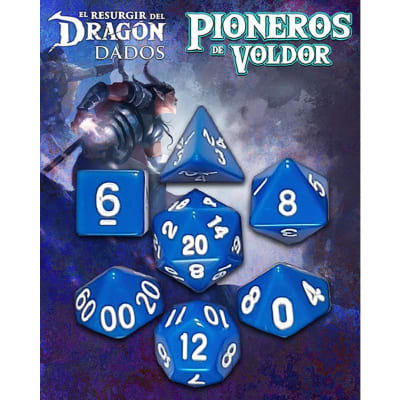 Set D7 Dados Pioneros de Voldor -  Azul Erekar