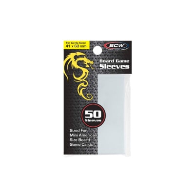Board Game Sleeves BCW Mini American - 41 x 63 mm.