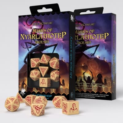 Set D7 Dados Call of Cthulhu - Masks of Nyarlathotep