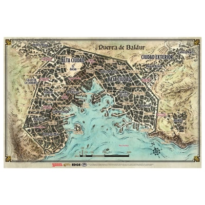 D&D 5th Ed. Mapa de Puerta de Baldur