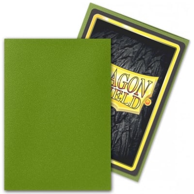 Protectores Dragon Shield Japanese Matte Olive - 60 Unidades