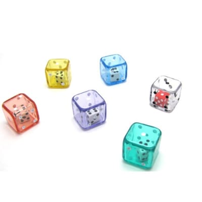 Dado Doble D6 Jumbo Transparente