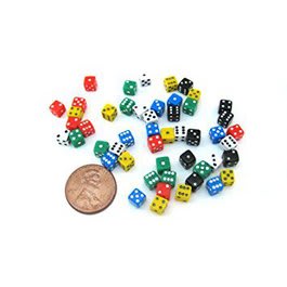 Dado D6 Caras de 5mm.
