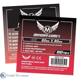 Protectores Mayday Games Medium Square (80 x 80) - 100 Unidades