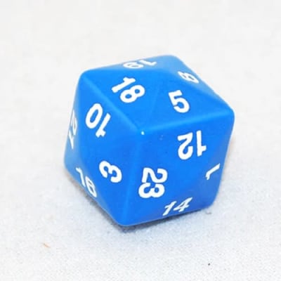 Dado D24 Caras: Opaco - Azul
