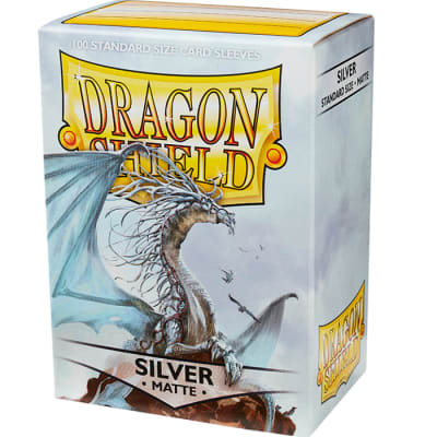Protectores Dragon Shield: Matte Standard - Plateado