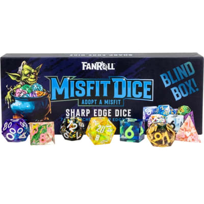 Set D7 Dados: Sharp Edge Resin - Mystery Misfit