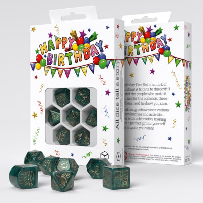 Set D7 Dados: Happy Birthday - Balloons