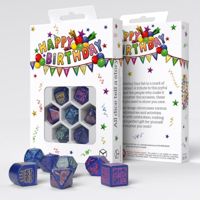 Set D7 Dados: Happy Birthday - Streamers