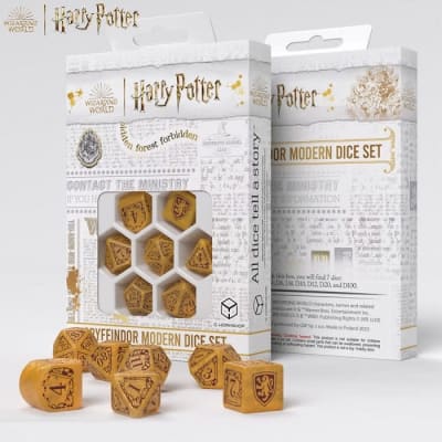 Set D7 Dados: Harry Potter - Gryffindor Gold