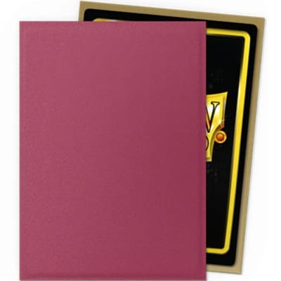 Protectores Dragon Shield: Matte Dual Standard - Pomegranate & Gold