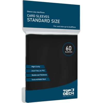 Protectores Top Deck: Standard - Negro