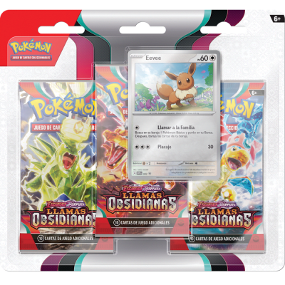 Escarlata y Violeta: Llamas Obsidianas - Blister Eevee