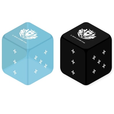 Hololive OCG: Dice Set - Light Blue & Black