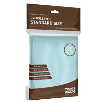 Protectores Top Deck: Oversleeves Standard - Transparente