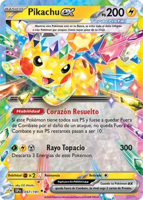 S&V 057/191 Pikachu Ex Español