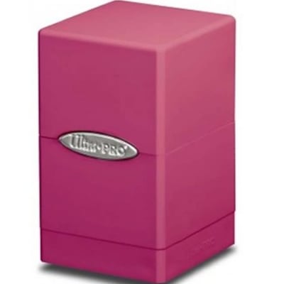 Ultra Pro: Caja Porta Mazo Satin Tower - Solid Hot Pink